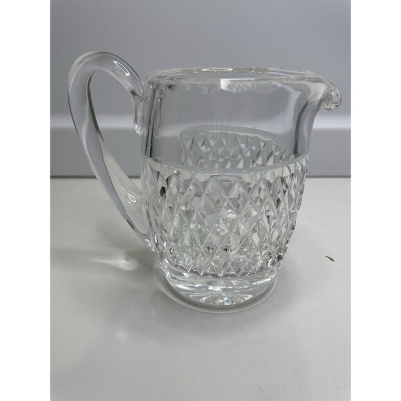 WATERFORD GIFTWARE CREAMER, Hand Cut Lead Crystal, 3 1/4 in, 6oz, IRELAND - Picture 1 of 8
